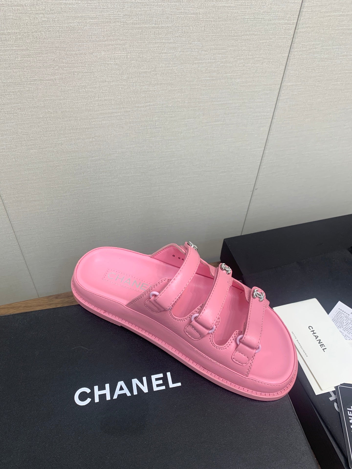 DAD SANDAL IN LIGHT PINK LAMBSKIN MULE - 35