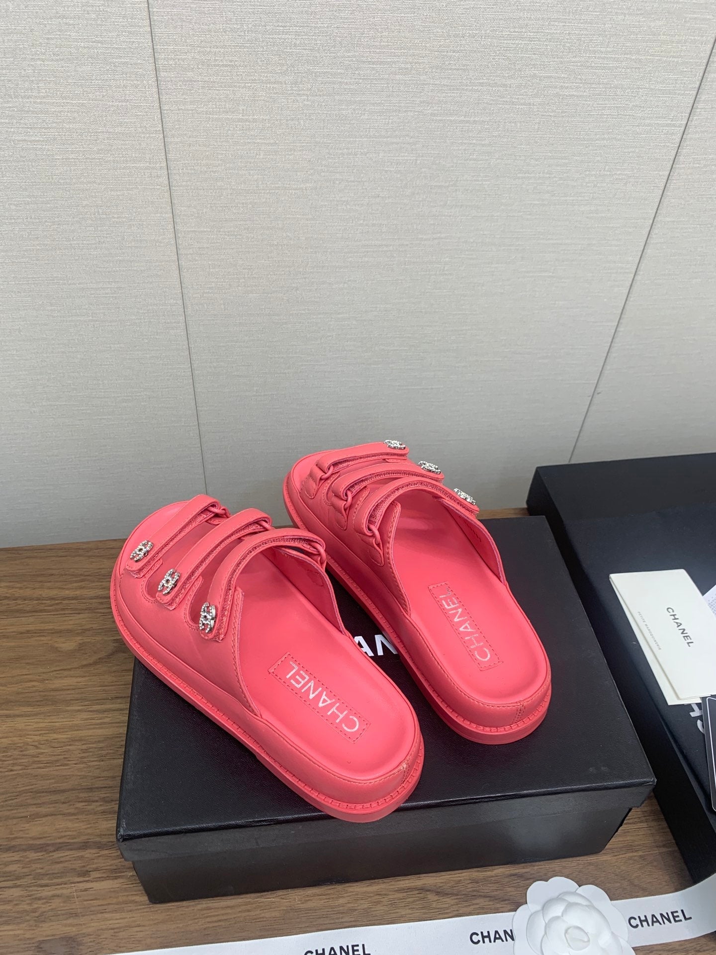 DAD SANDAL IN RED PINK LAMBSKIN MULE - 35