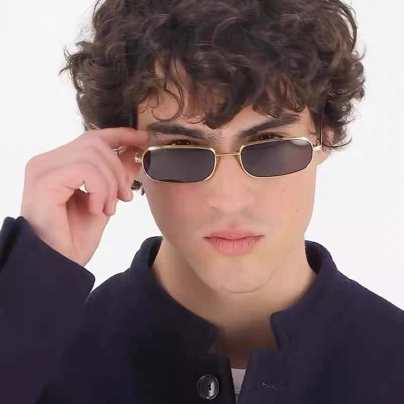 RECTANGULAR FRAME SUNGLASSES GG1457S IN METAL - Black