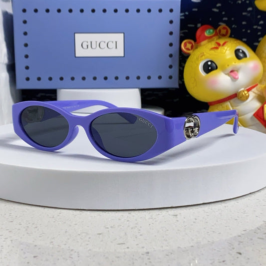 OVAL FRAME SUNGLASSES GG1662SA IN ACETATE - Purple
