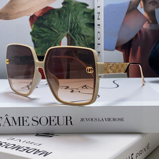 SQUARE FRAME SUNGLASSES  567447 IN ACETATE - Brown