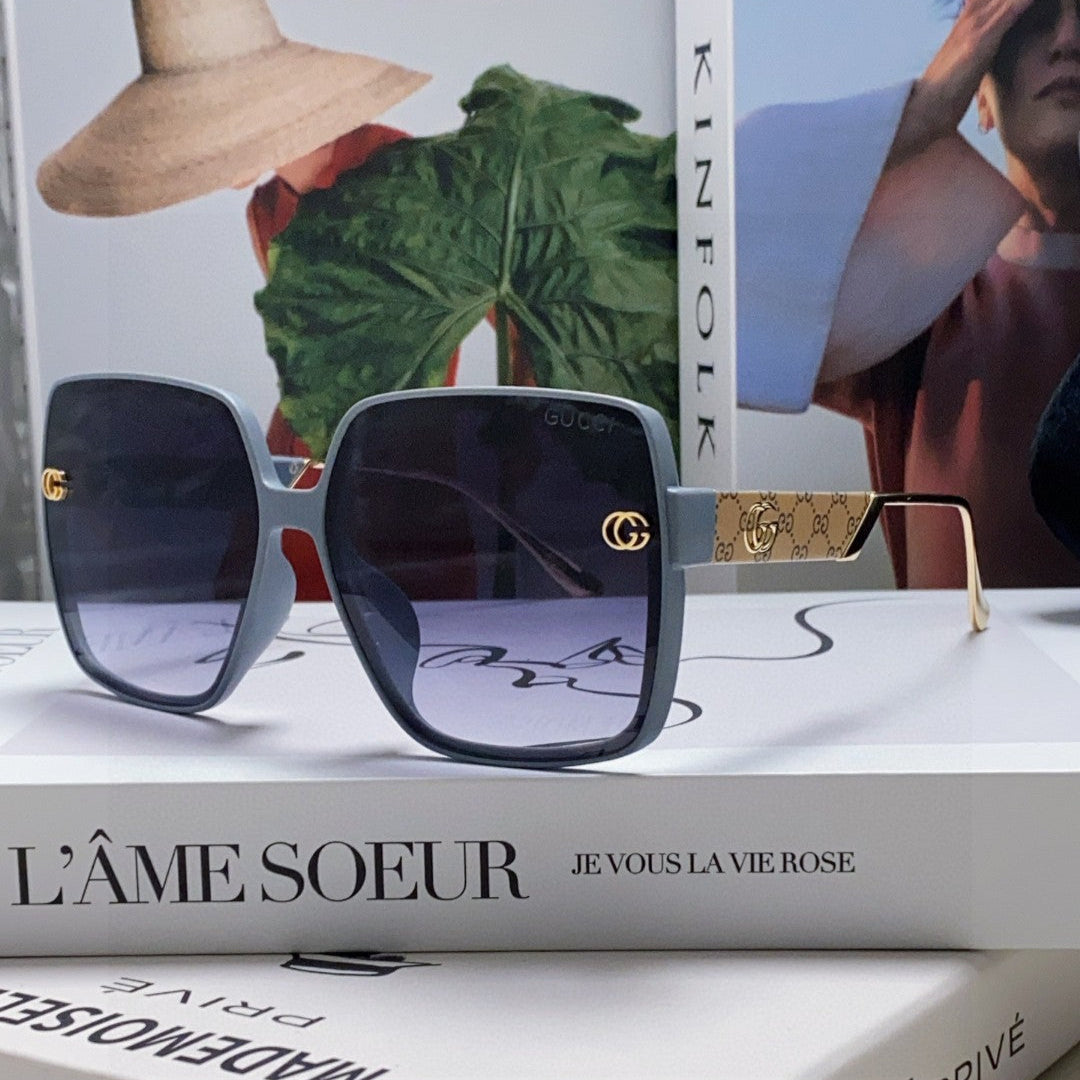 SQUARE FRAME SUNGLASSES  567447 IN ACETATE - Brown