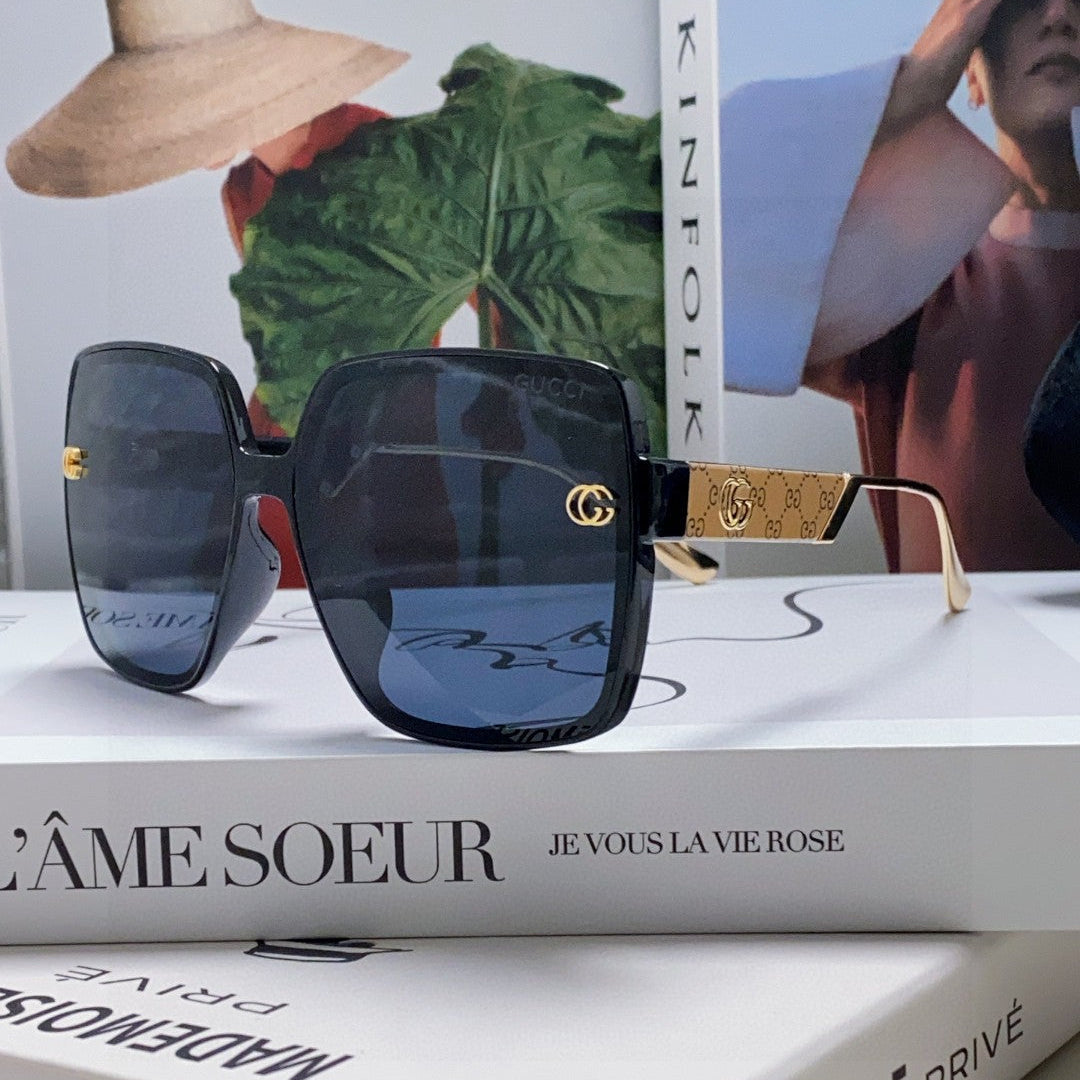 SQUARE FRAME SUNGLASSES  567447 IN ACETATE - Brown