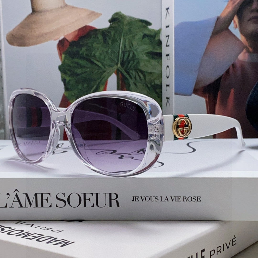 ROUND FRAME SUNGLASSES 567450 IN ACETATE - Black
