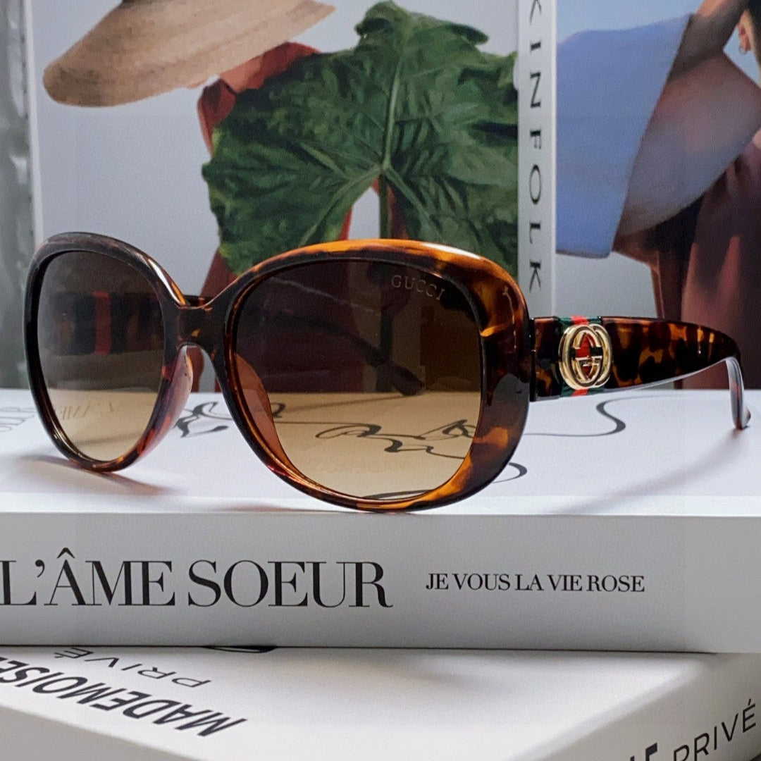 ROUND FRAME SUNGLASSES 567450 IN ACETATE - Black