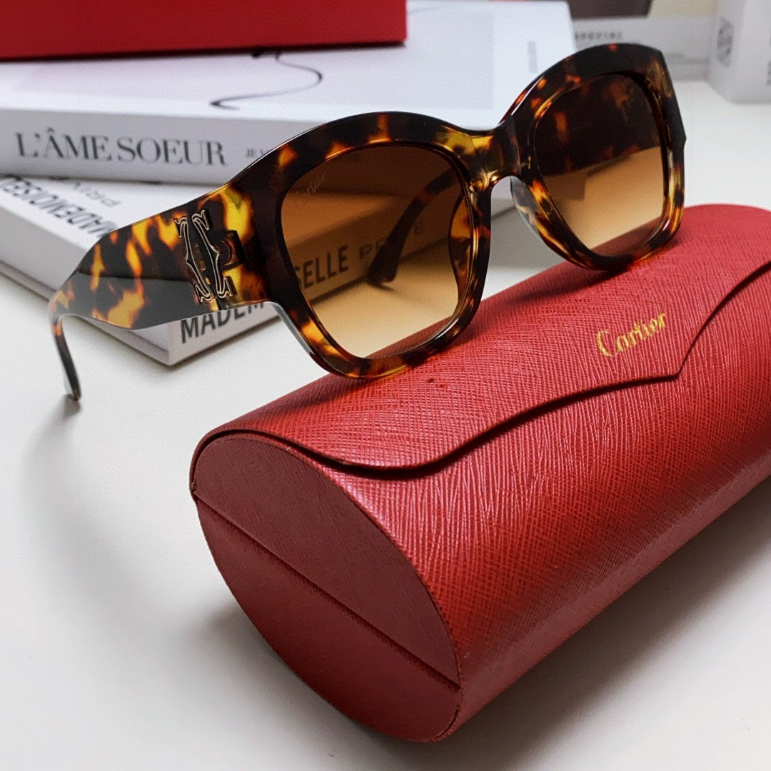 CHUNKY SQUARE FRAME SUNGLASSES 533149 IN ACETATE - Brown