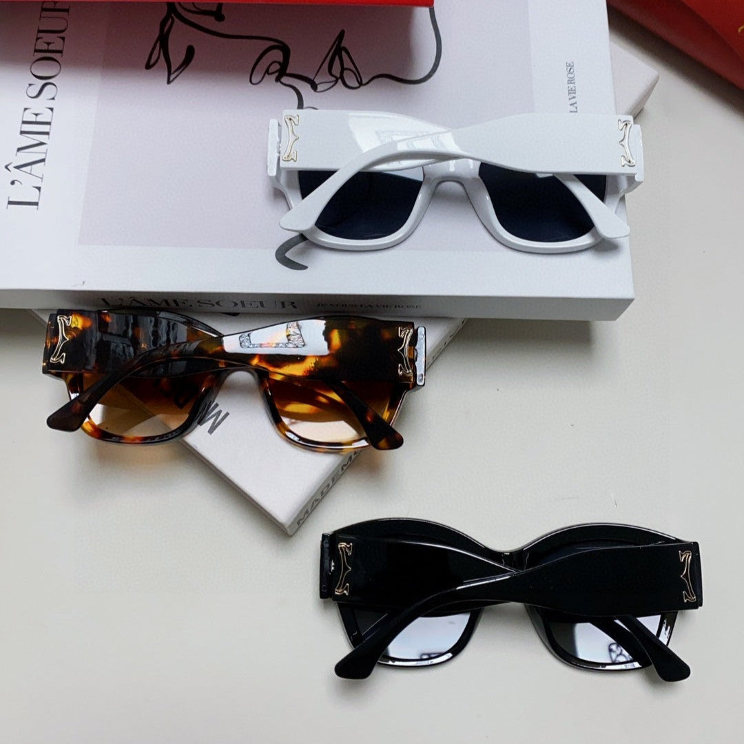 CHUNKY SQUARE FRAME SUNGLASSES 533149 IN ACETATE - Brown