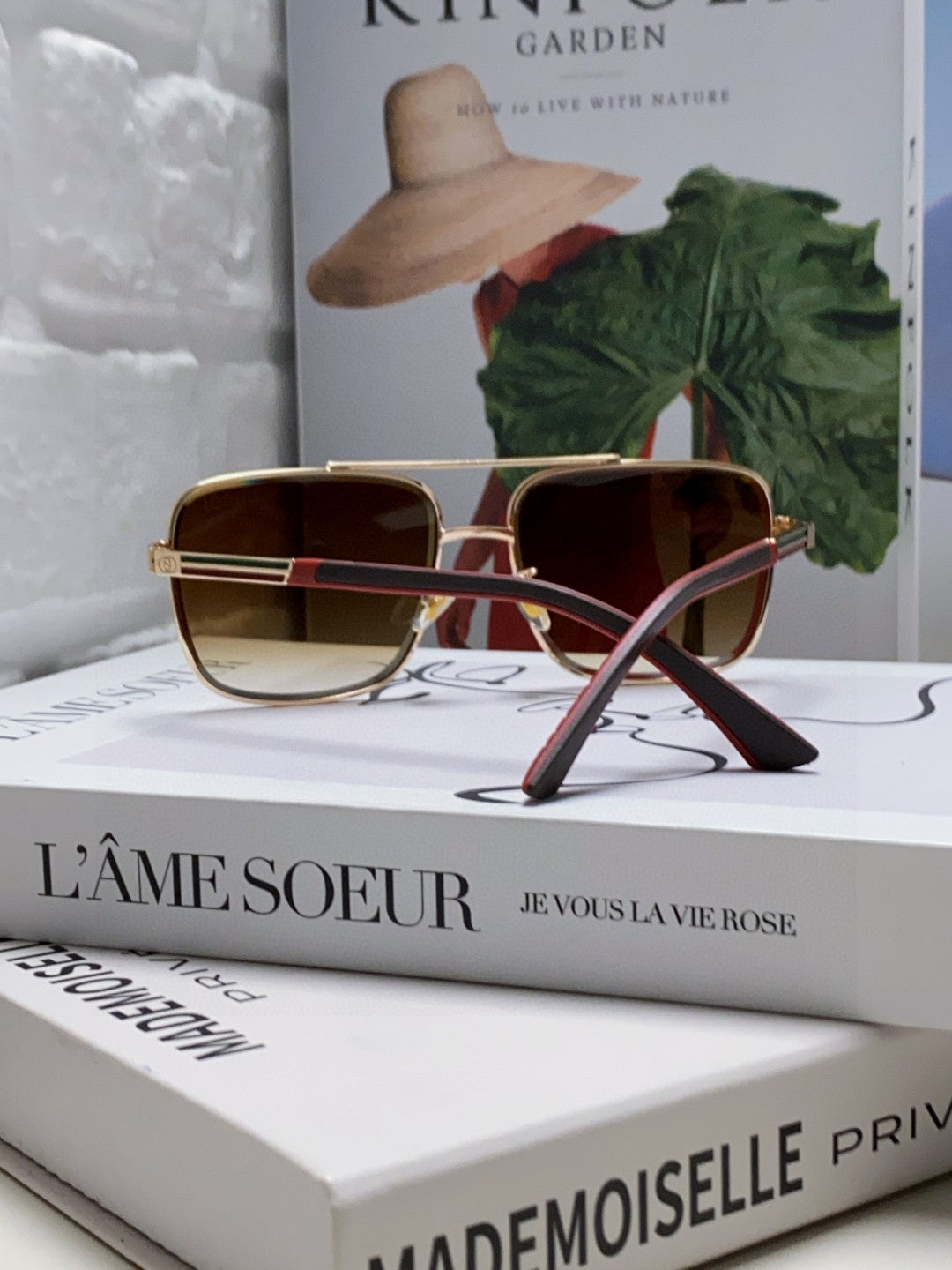 SQUARE FRAME SUNGLASSES 570213 IN METAL - Smoke
