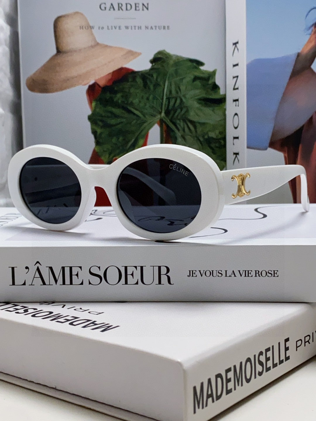 TRIOMPHE SUNGLASSES CL40194 IN ACETATE - Black/Gold Logo