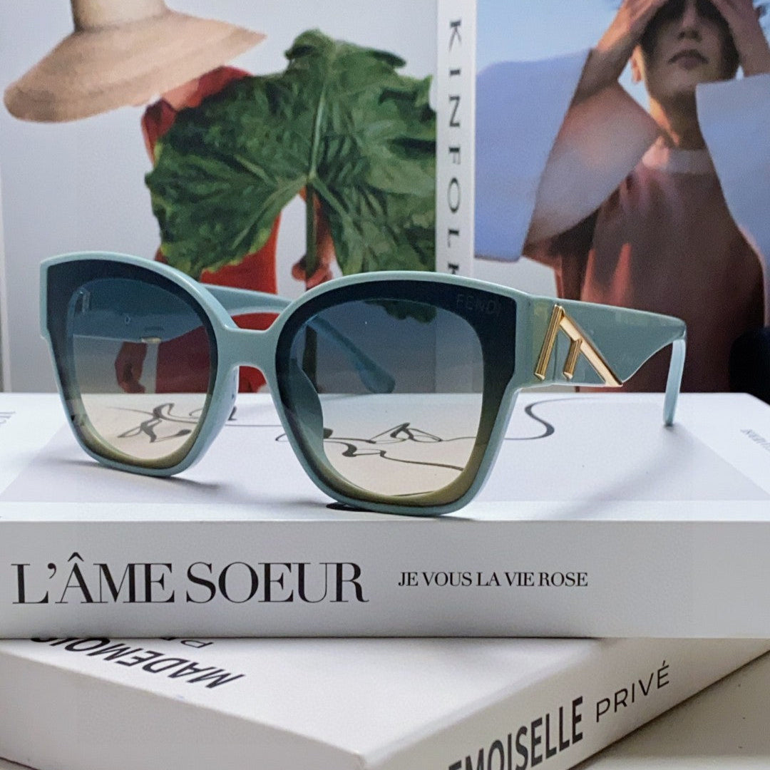 ROMA SQUARE FRAME SUNGLASSES 542083 IN ACETATE - Blue