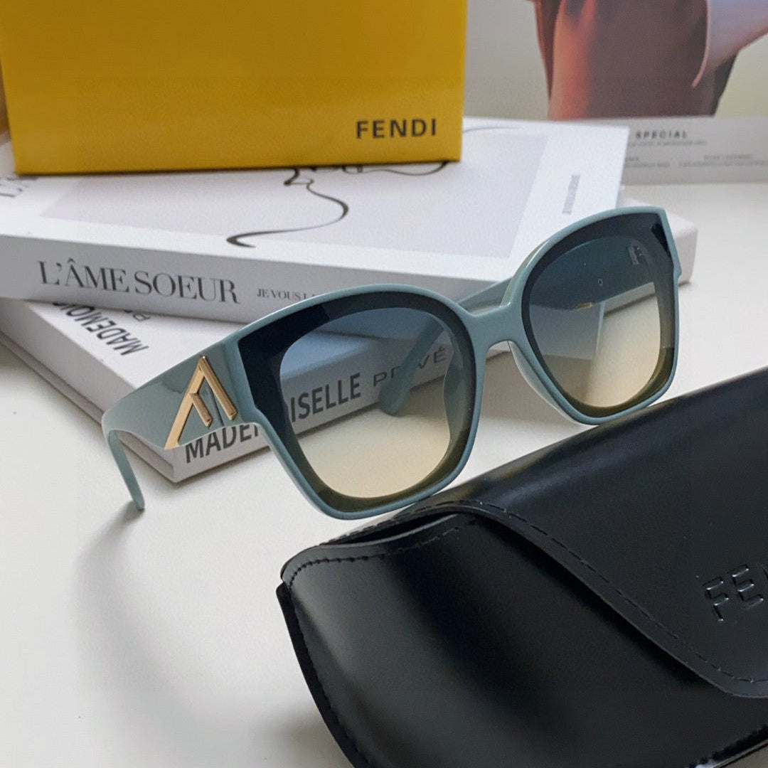 ROMA SQUARE FRAME SUNGLASSES 542083 IN ACETATE - Blue