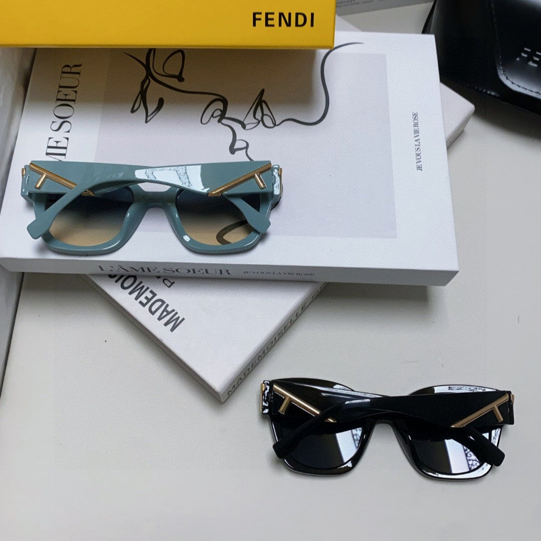 ROMA SQUARE FRAME SUNGLASSES 542083 IN ACETATE - Blue