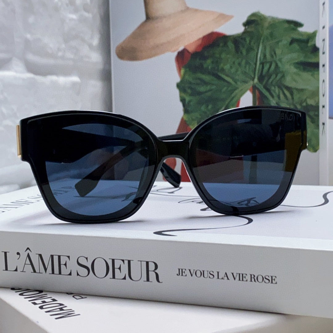 ROMA SQUARE FRAME SUNGLASSES 542083 IN ACETATE - Blue