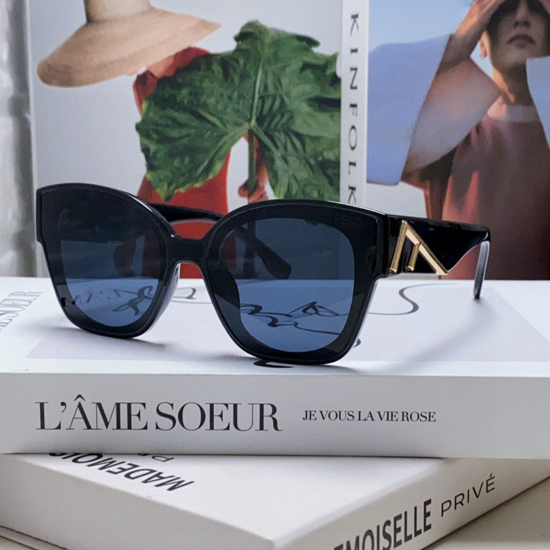 ROMA SQUARE FRAME SUNGLASSES 542083 IN ACETATE - Blue