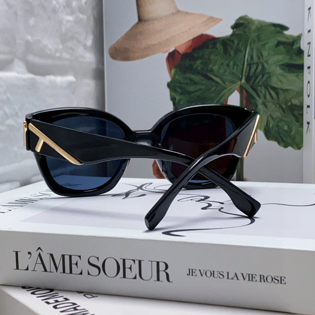 ROMA SQUARE FRAME SUNGLASSES 542083 IN ACETATE - Blue