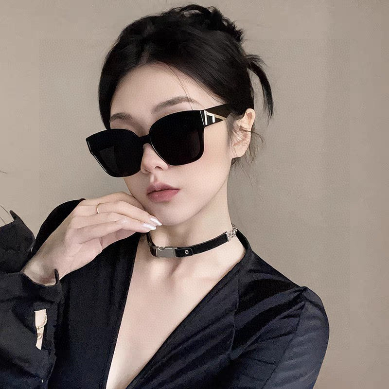 ROMA SQUARE FRAME SUNGLASSES 542083 IN ACETATE - Blue