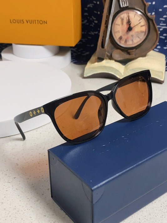 СОНЦЕЗАХИСНІ ОКУЛЯРИ CAT EYE 571647 З ЧОРНОГО АЦЕТАТУ З КОРИЧНЕВИМИ ЛІНЗАМИ