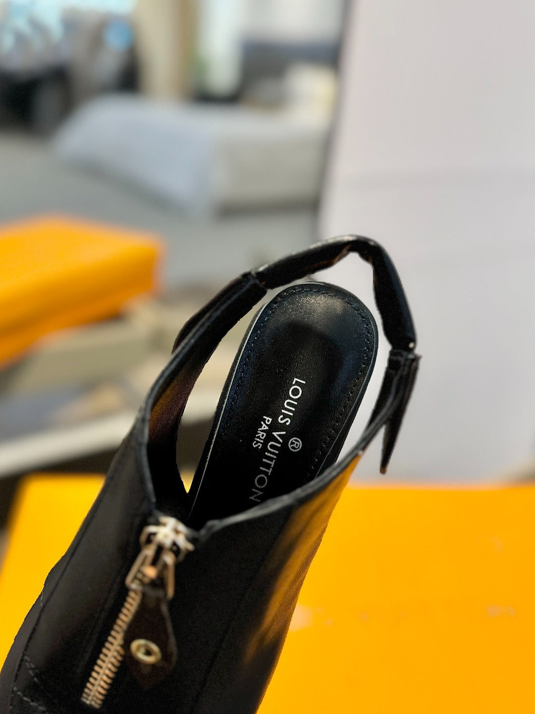 ALLURE HIGH 8 CM SLINGBACK IN BLACK CALFSKIN - 34