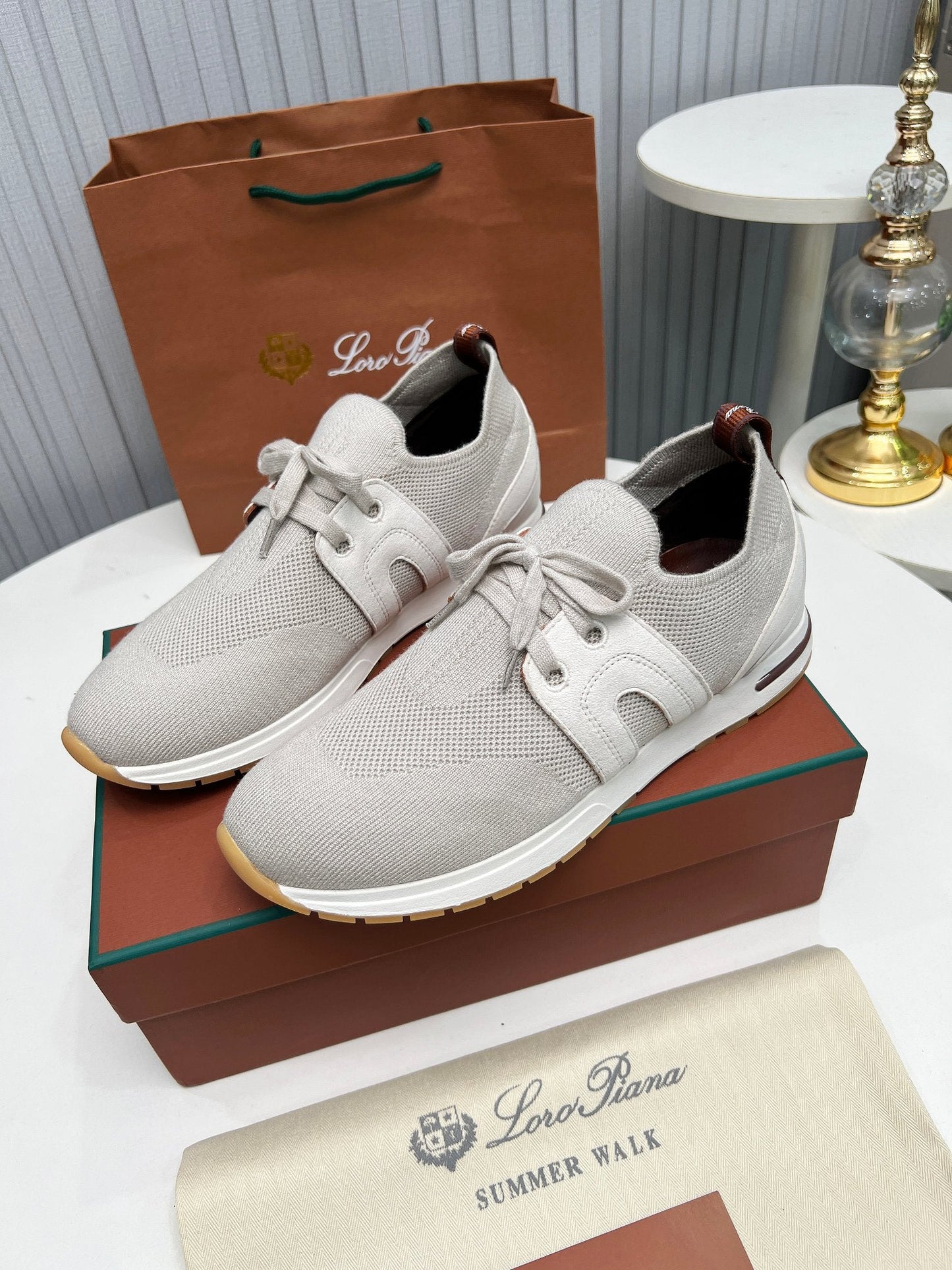 LP 360 FLEXY WALK SNEAKER LIGHT GRAY FABRICS - 35