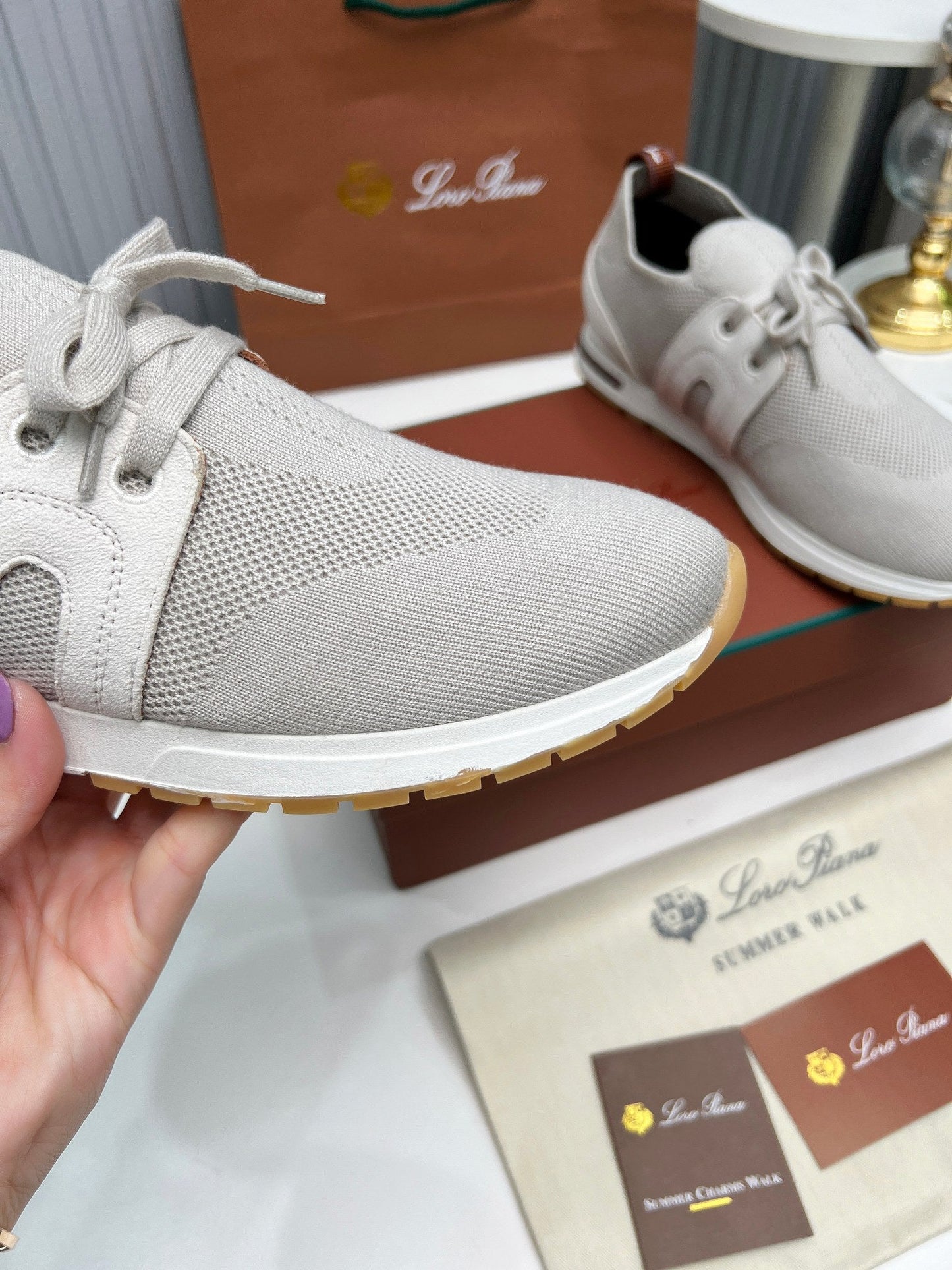 LP 360 FLEXY WALK SNEAKER LIGHT GRAY FABRICS - 35