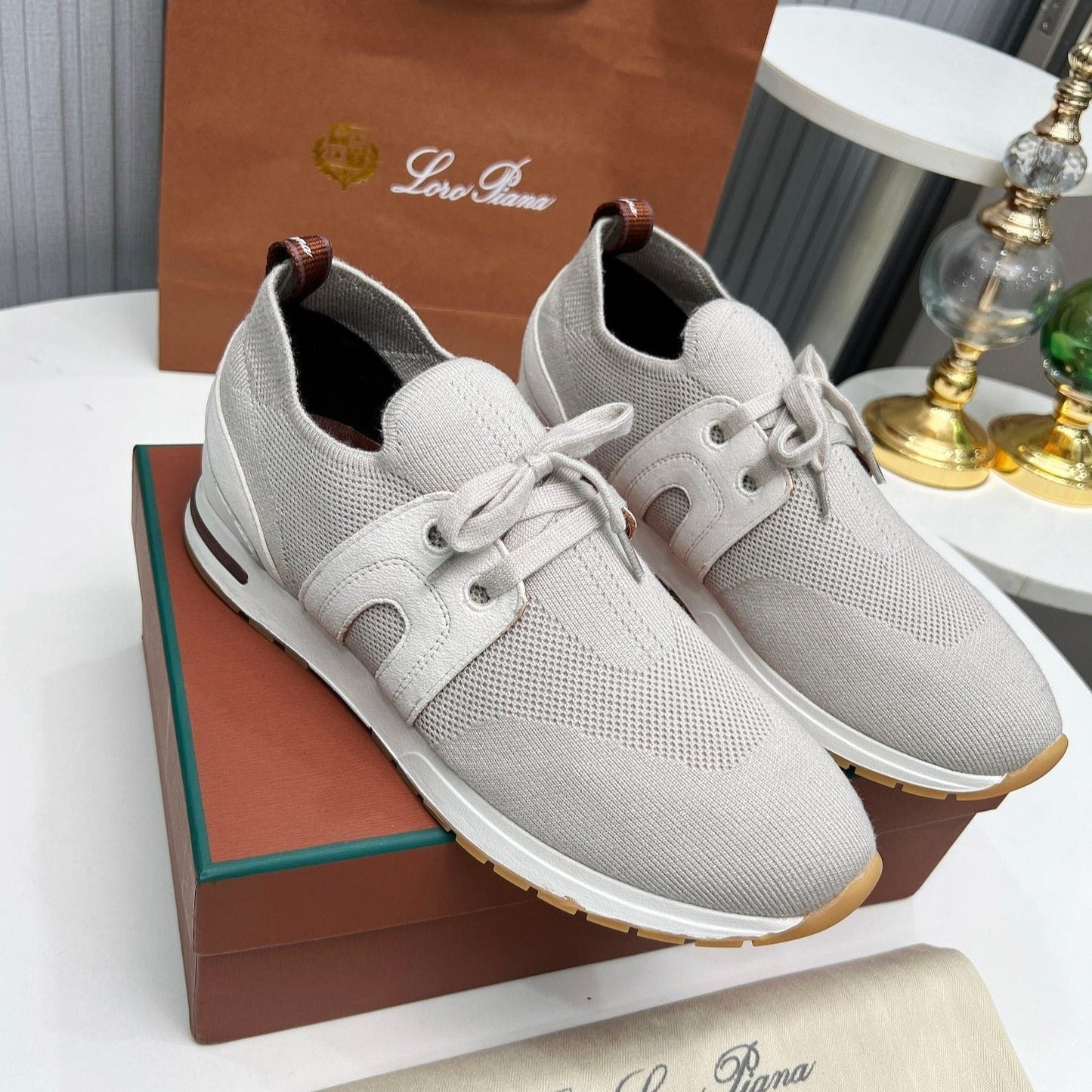 LP 360 FLEXY WALK SNEAKER LIGHT GRAY FABRICS - 35