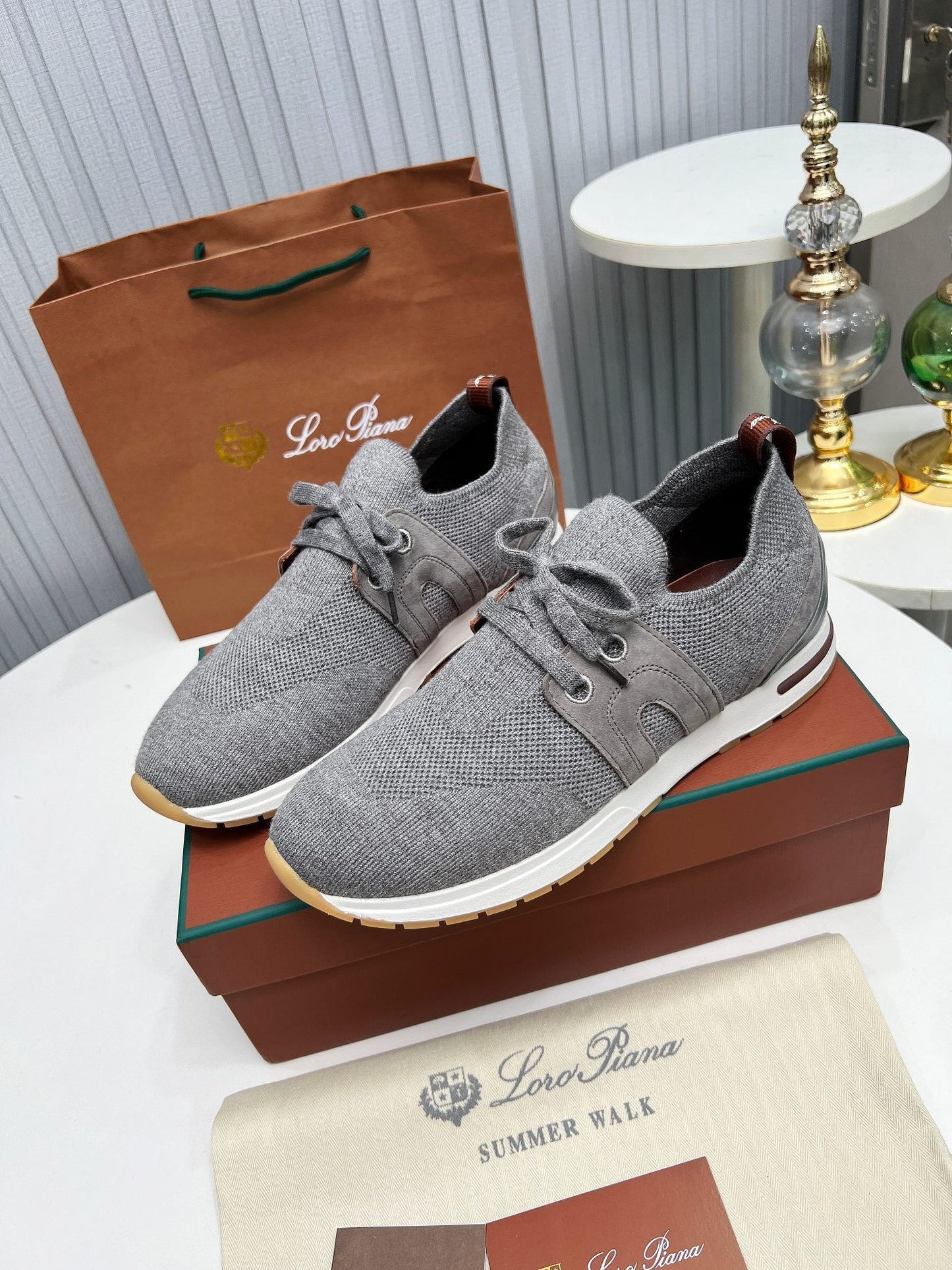LP 360 FLEXY WALK SNEAKER GRAY FABRICS - 35