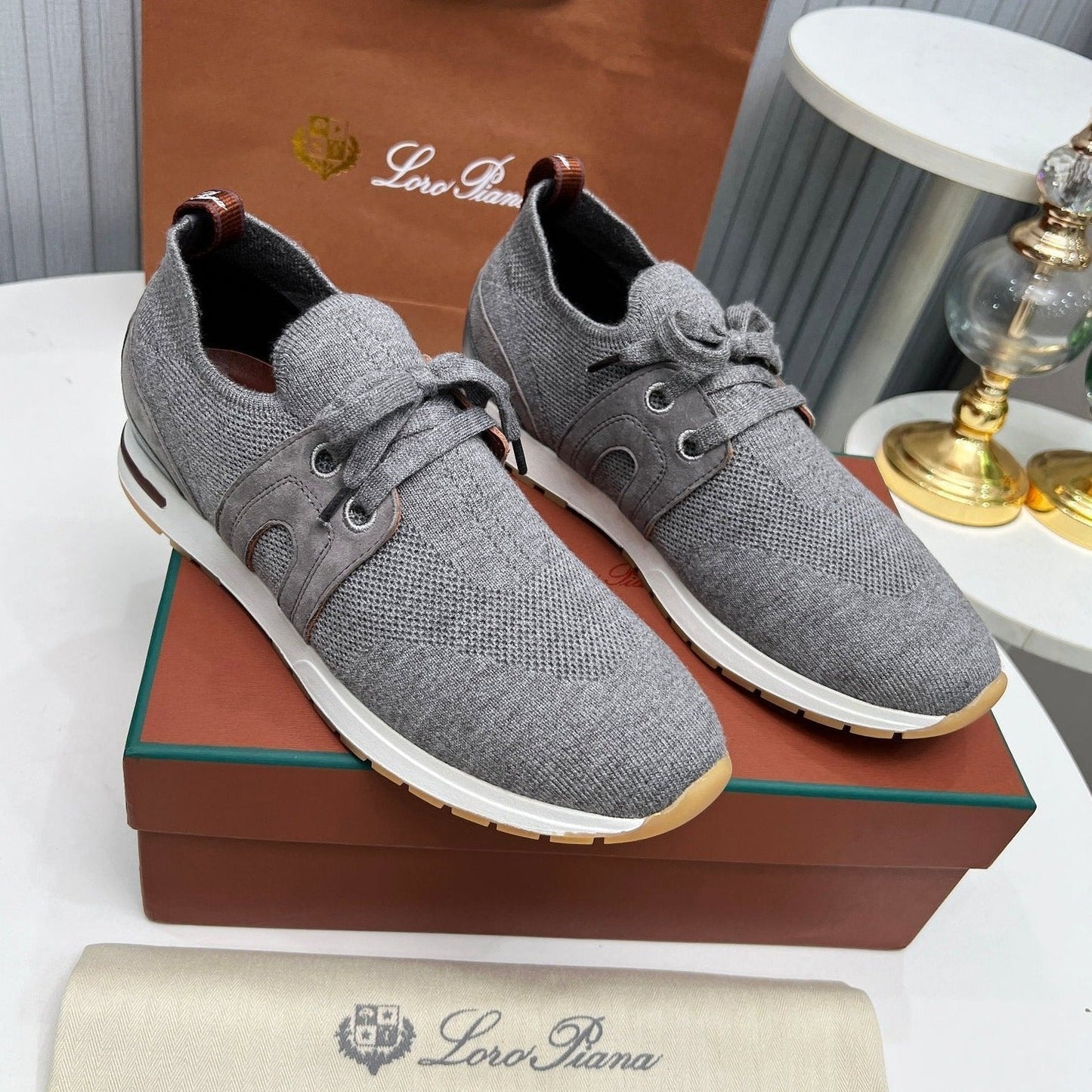 LP 360 FLEXY WALK SNEAKER GRAY FABRICS - 35
