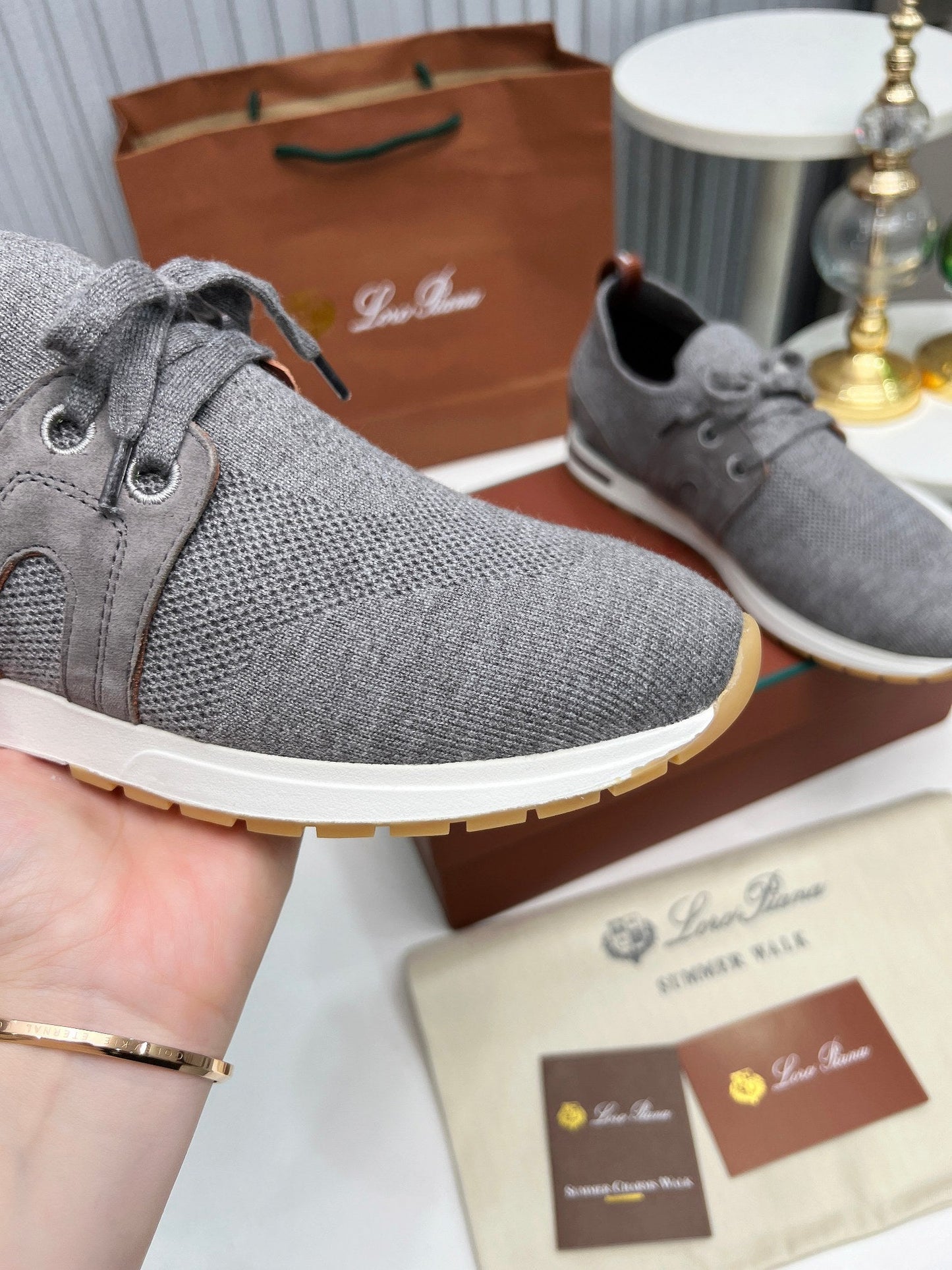 LP 360 FLEXY WALK SNEAKER GRAY FABRICS - 35