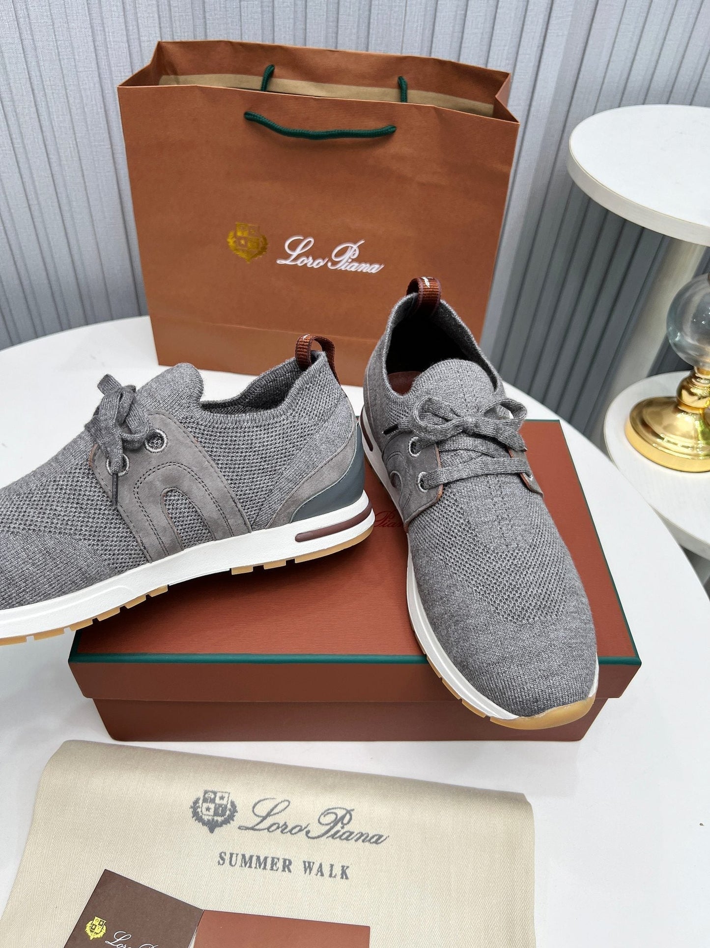 LP 360 FLEXY WALK SNEAKER GRAY FABRICS - 35