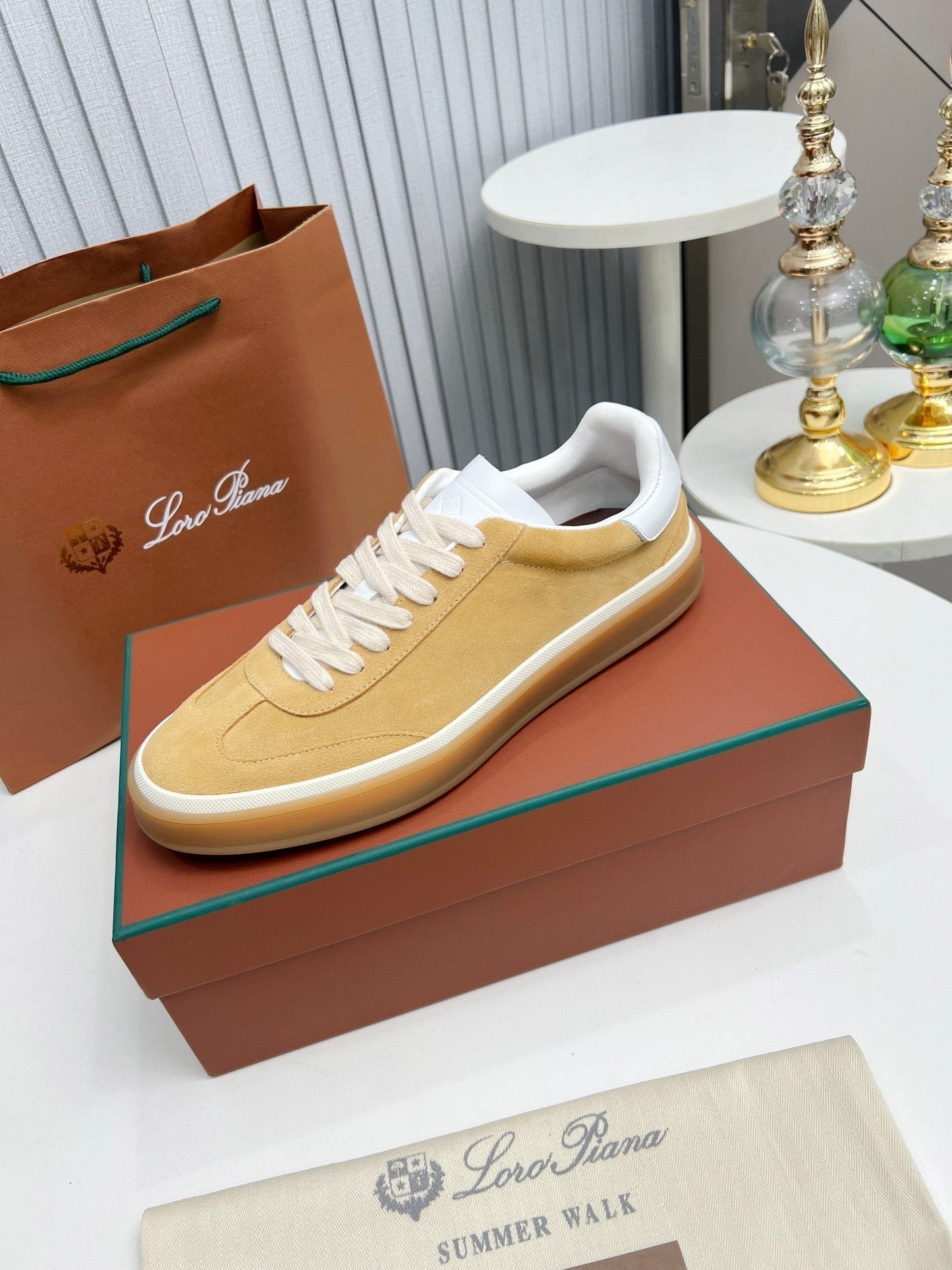 LP TENNIS WALK SNEAKERS TAWNY SUEDE - 35