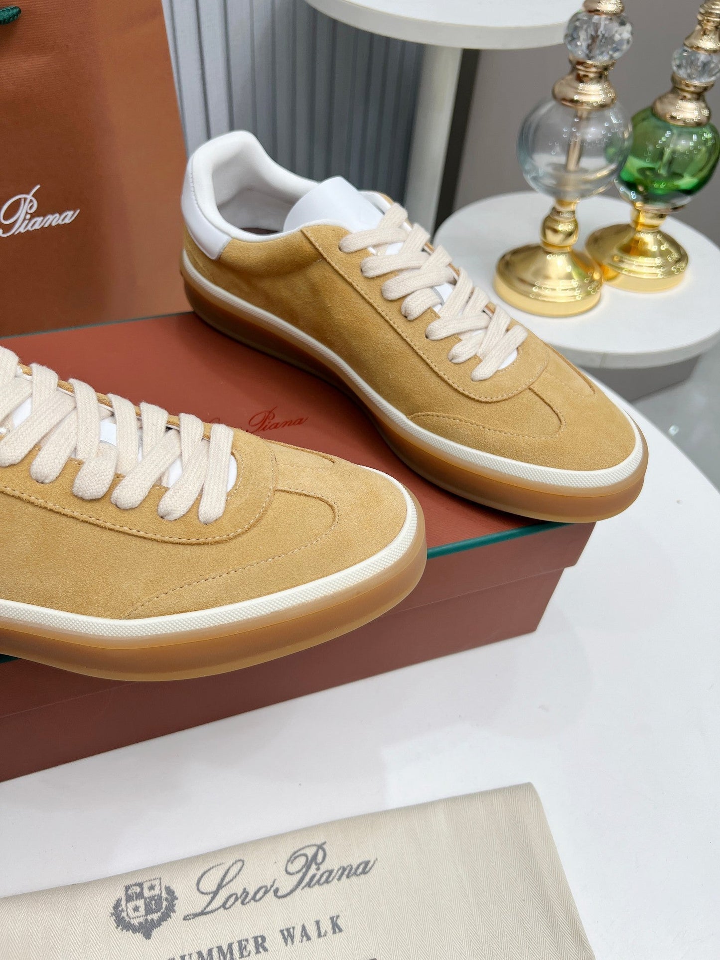 LP TENNIS WALK SNEAKERS TAWNY SUEDE - 35