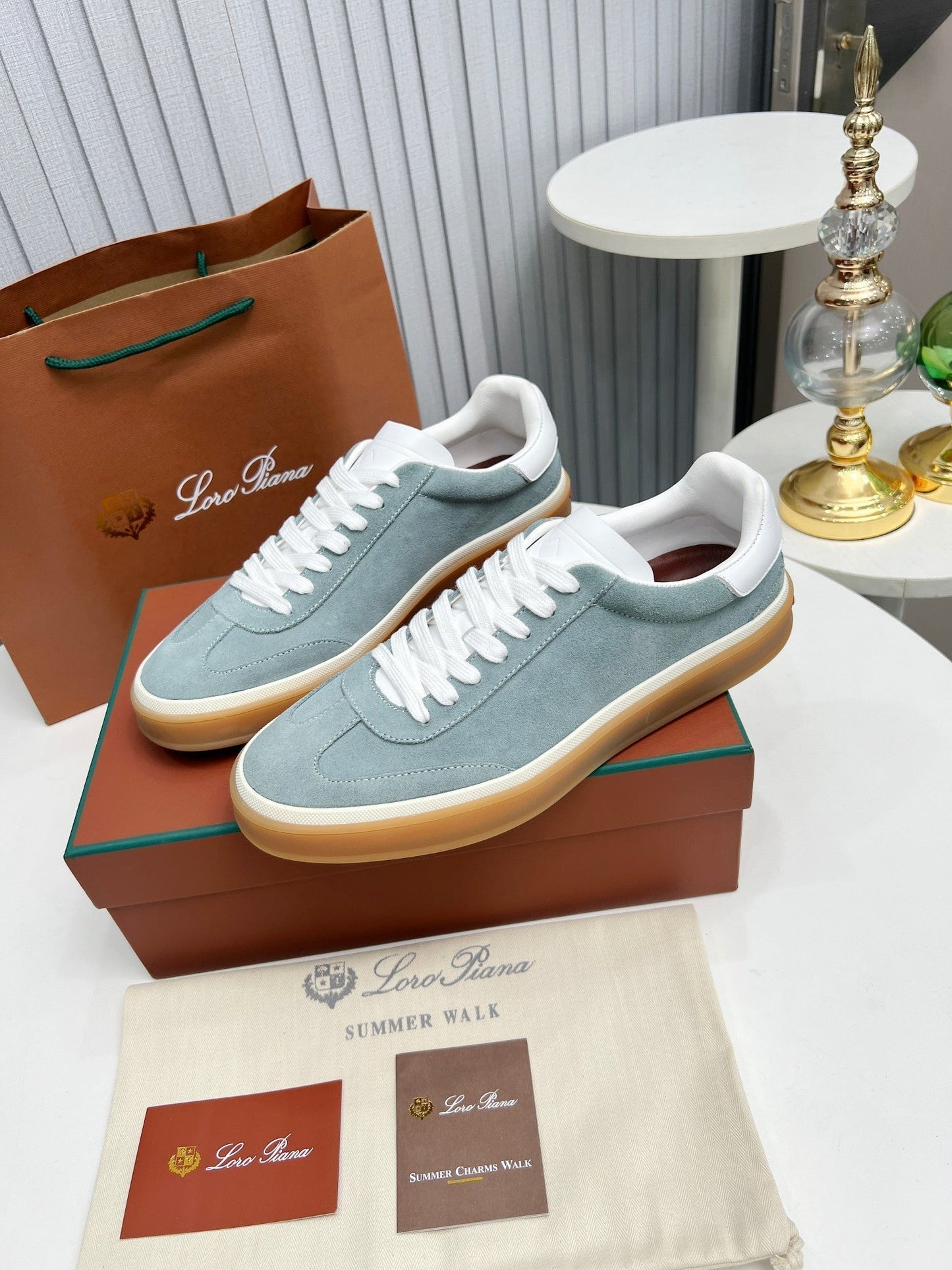 LP TENNIS WALK SNEAKERS STONE SUEDE - 35