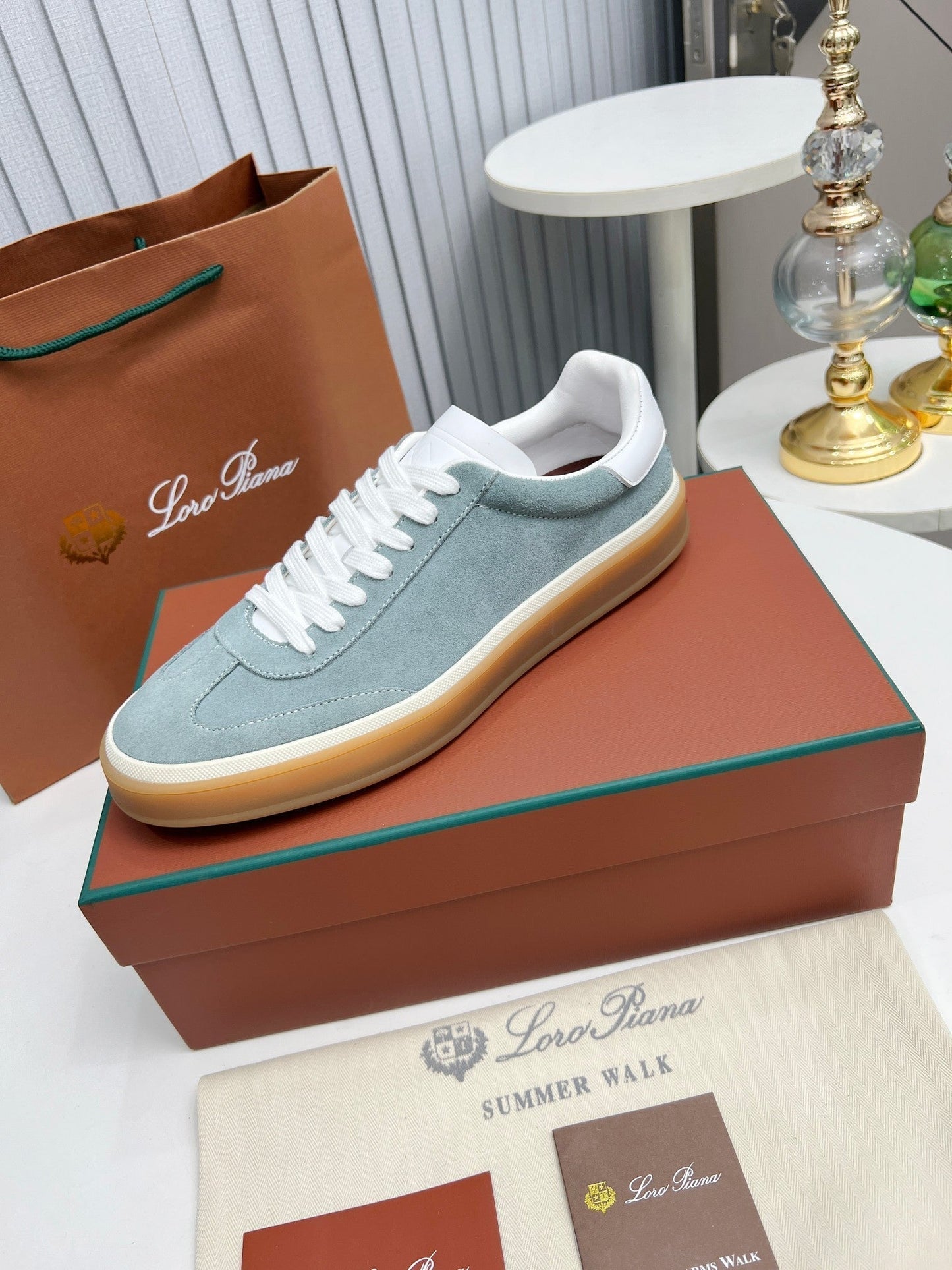 LP TENNIS WALK SNEAKERS STONE SUEDE - 35