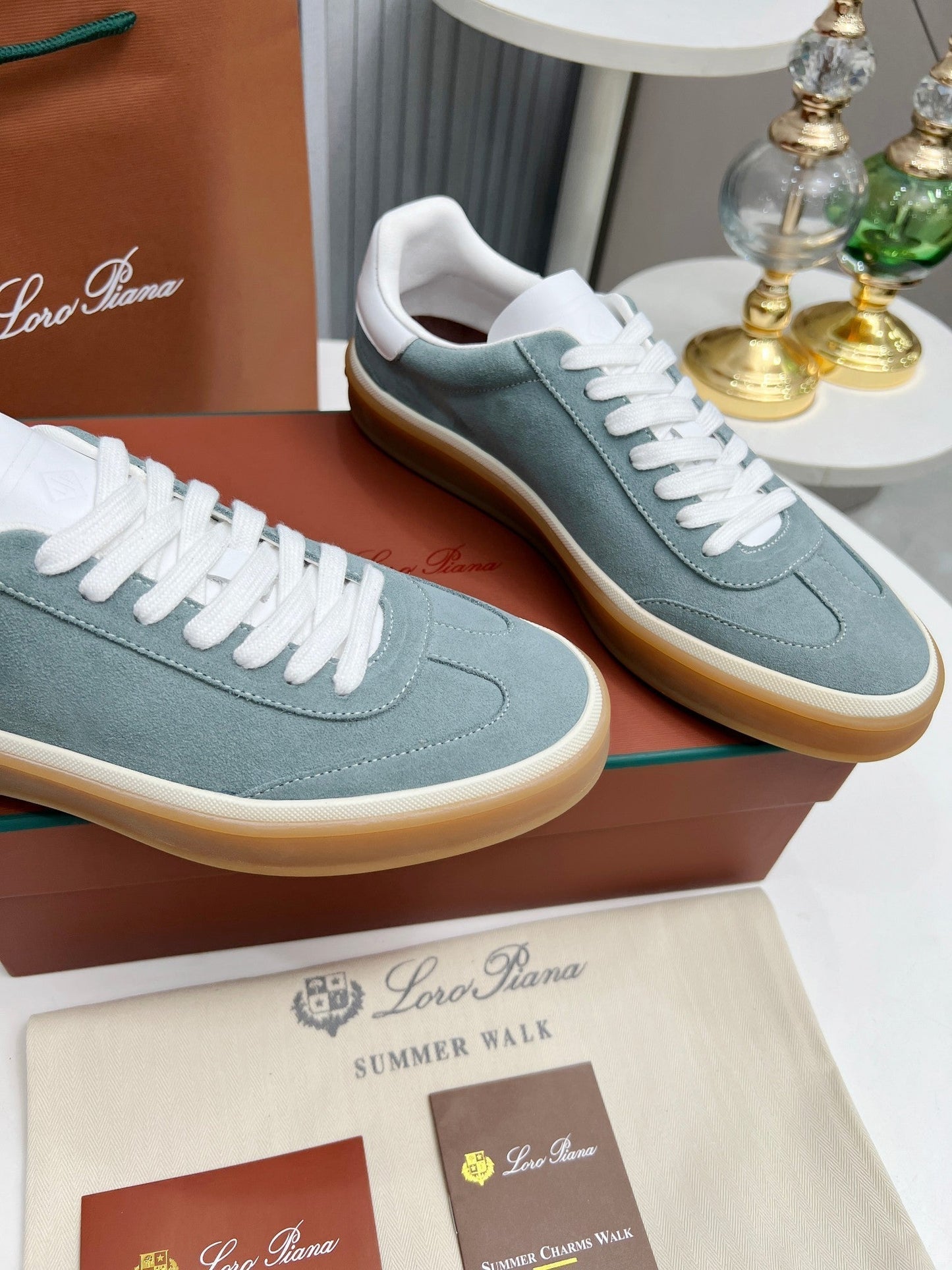LP TENNIS WALK SNEAKERS STONE SUEDE - 35