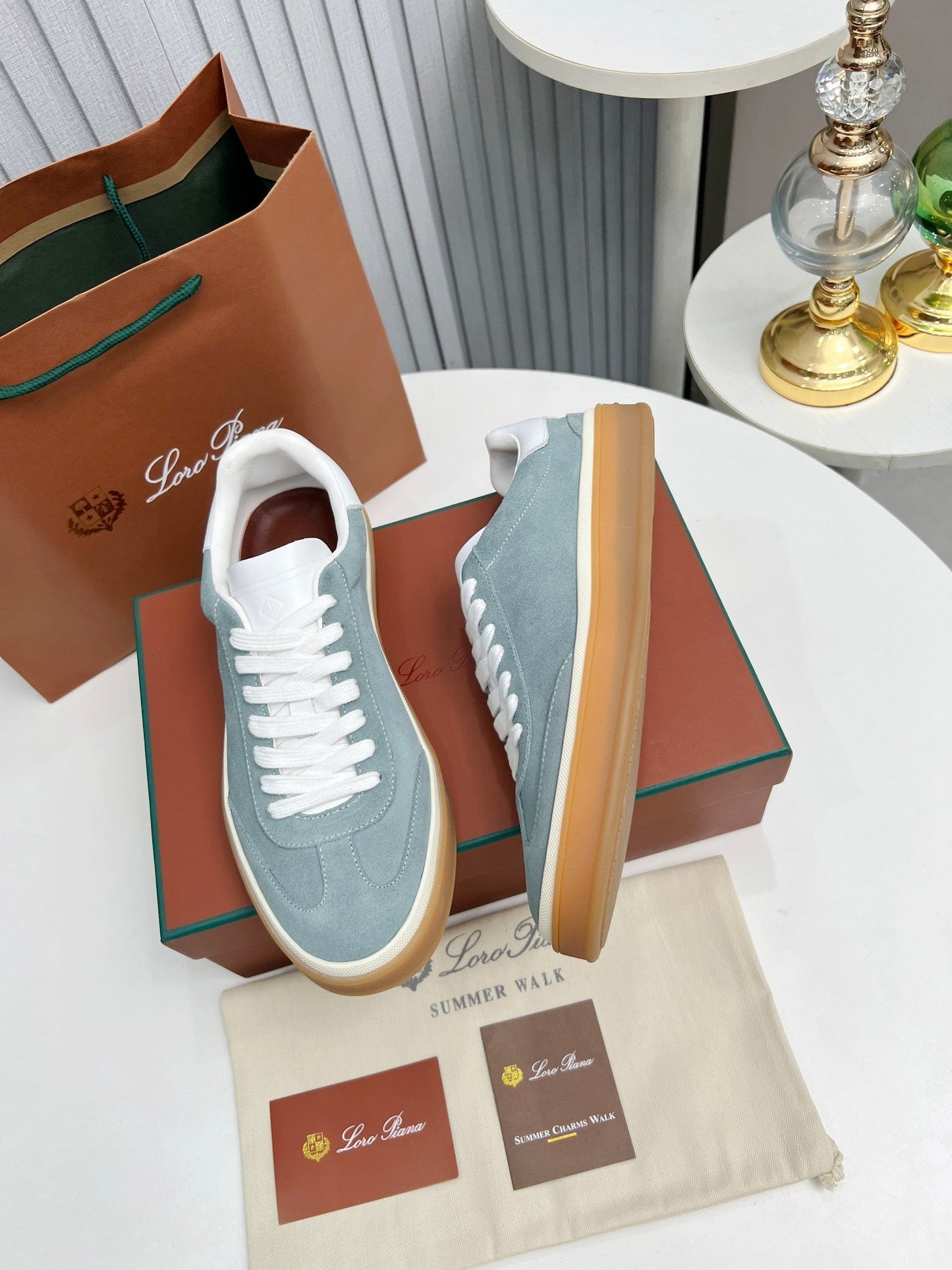 LP TENNIS WALK SNEAKERS STONE SUEDE - 35