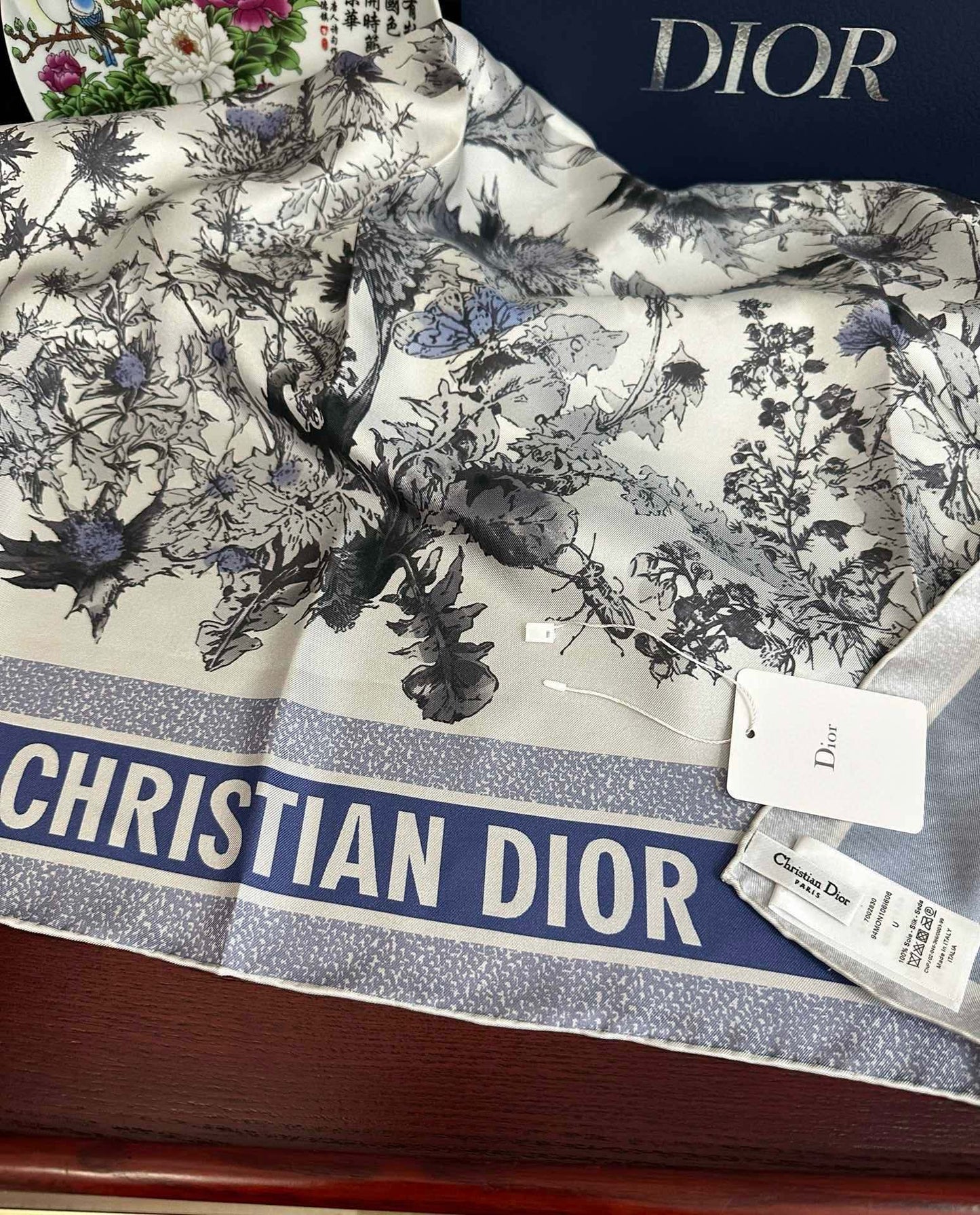 DIOR SCARF 90 CM IN SILK 733853