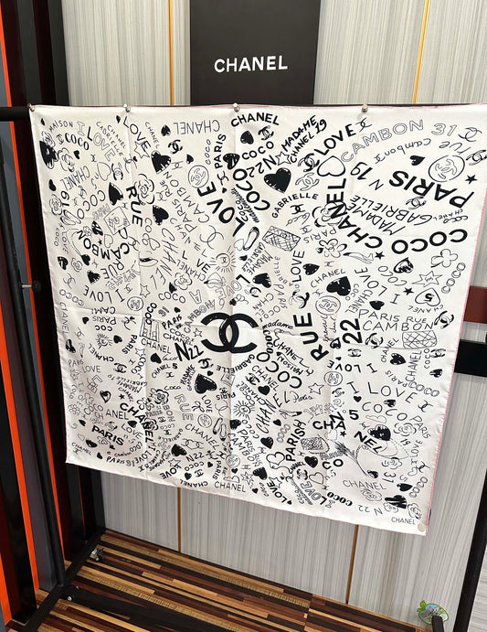 ШАРФ CHANEL 25S 90 З ШОВКУ 738421