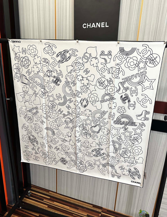 ШАРФ CHANEL 25S 90 З ШОВКУ 738437