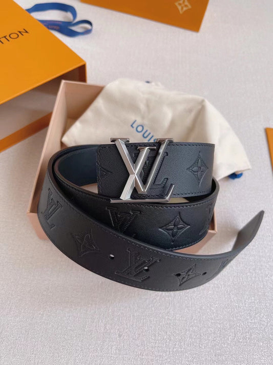 LV 25S BELT 40 MM IN BLACK CALFSKIN 593215 - 26-28