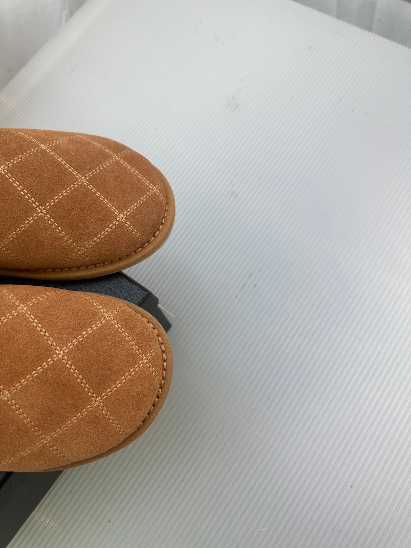 CC Brown Suede Gold Chain Mules - 35