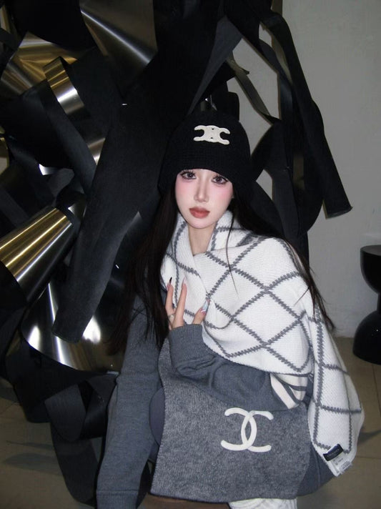 ШАРФ CHANEL 25S 180 СМ З ВОВНИ ТА КАШМІРУ 943029