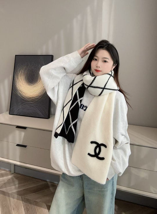 ШАРФ CHANEL 25S 180 СМ З ВОВНИ ТА КАШМІРУ 943032