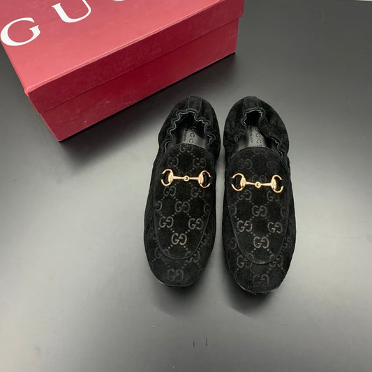ЛОФЕРИ GUCCI 26S З ЧОРНОЇ ЗАМШІ