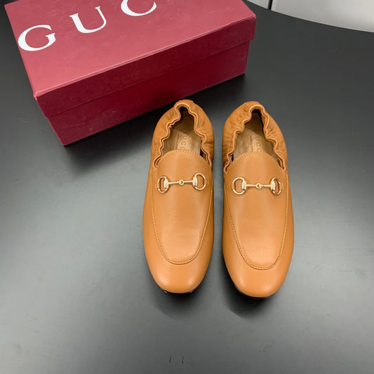 Лофери GUCCI 26S з коричневої телячої шкіри