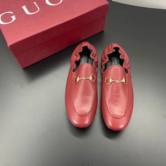 ЛОФЕРИ GUCCI 26S З ЧЕРВОНОЇ ТЕЛЯЧОЇ ШКІРИ
