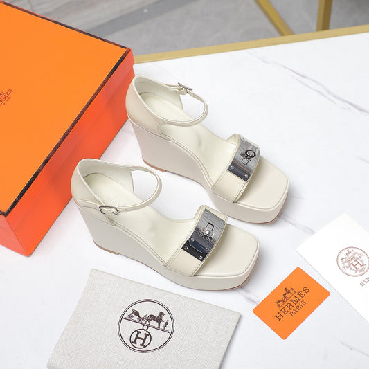 WEDGES SANDALS SNOW LAMBSKIN - 35