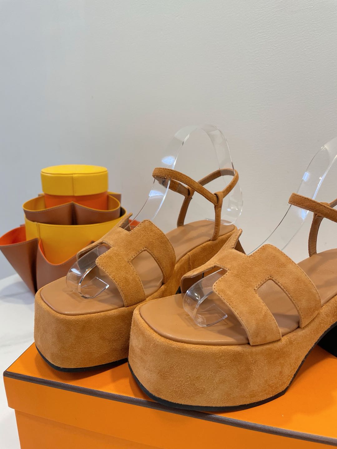 JAM 30 SANDAL IN CINNAMON BROWN SUEDE - 35