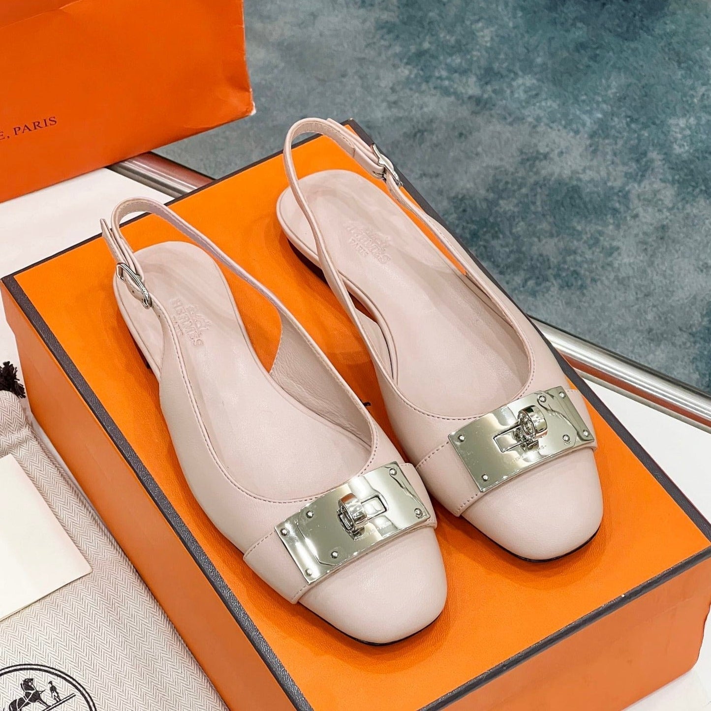 INNOCENTE SLINGBACK LIGHT PINK CALKSIN - 35