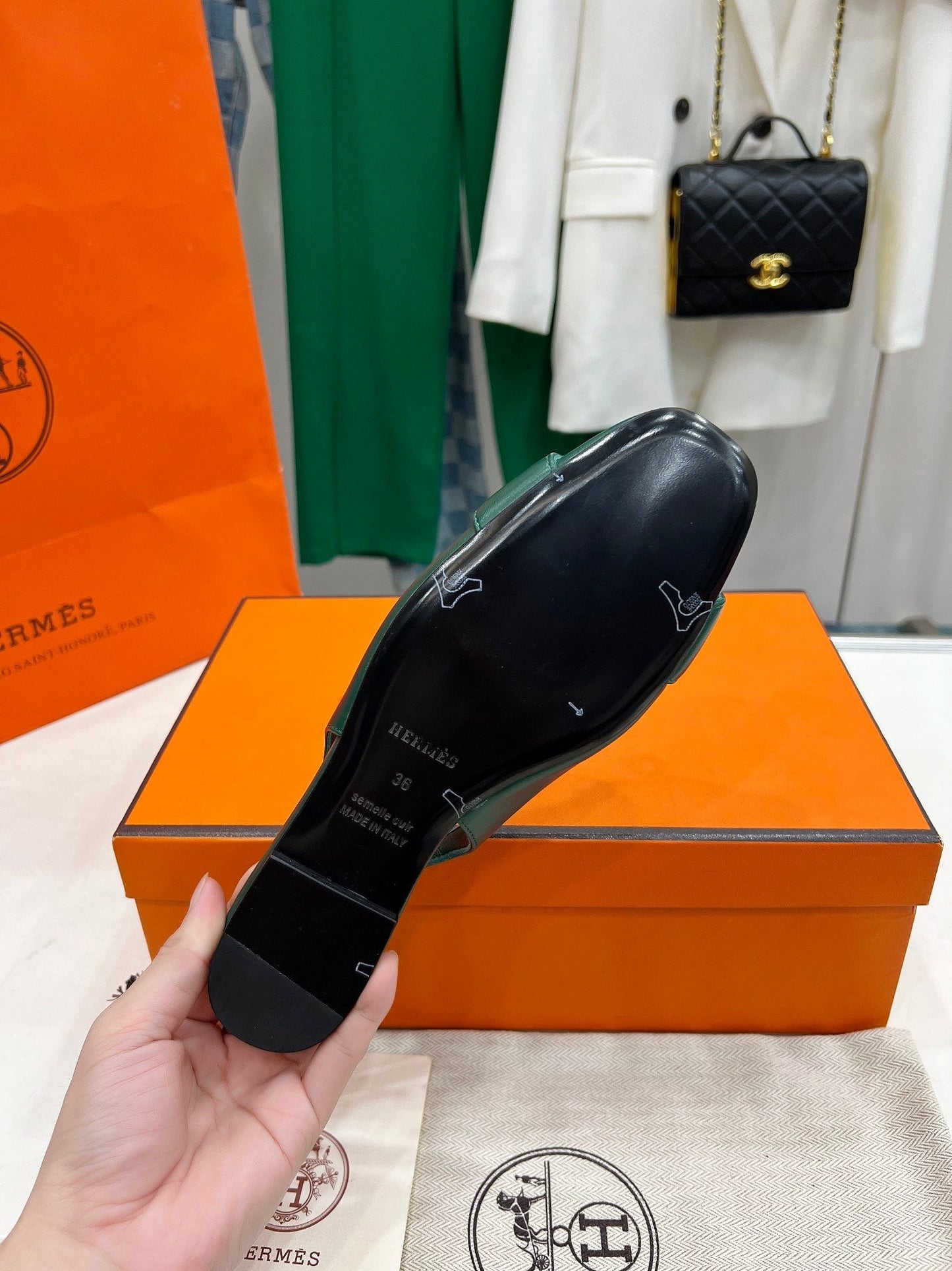 INNOCENTE SLINGBACK CASTLETON GREEN CALKSIN - 35