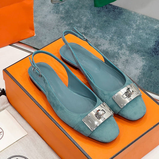 INNOCENTE SLINGBACK TEAL SUEDE - 35